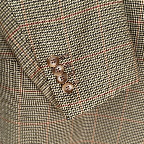 VTG Ermenegildo Zegna Su Misura Wool Sport Coat Blazer Made in Switzerland 42R - Picture 5 of 15